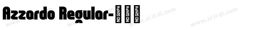 Azzardo Regular字体转换